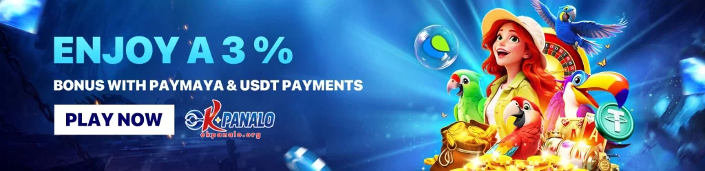 OKPANALO register bonus promotion showing extra perks when making payments in online casino games